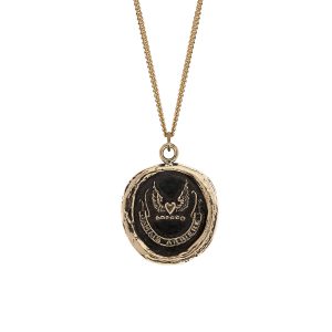 Pyrrha 14k gold Never Look Back talisman necklace