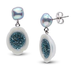 little h pearl earrings