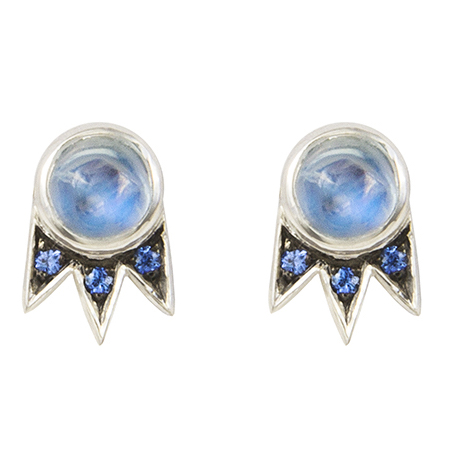 M. Spalten Starburst moonstone earrings | JCK On Your Market