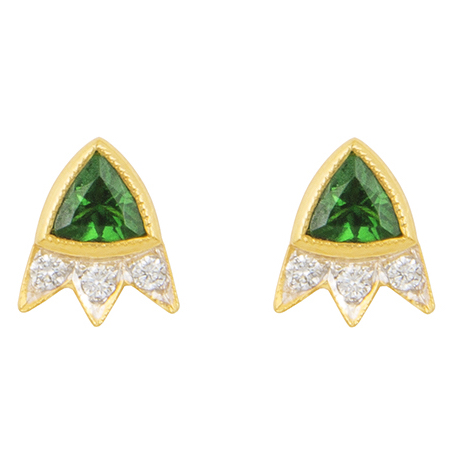 M. Spalten Starburst tsavorite earrings | JCK On Your Market