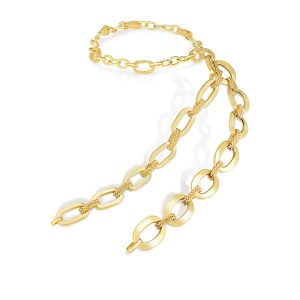 Set of 3 Phillip Gavriel Gold Link Bracelets