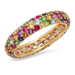 Eriness multicolor gemstone band