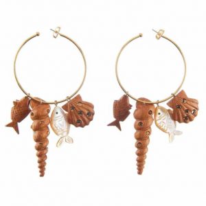 Rebecca de Ravenel shell earrings