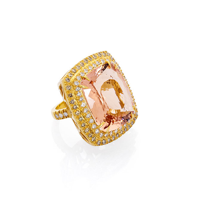 Bahina morganite ring