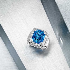 Bonhams New York sale April 17 Kashmir Sapphire Ring Lot 124