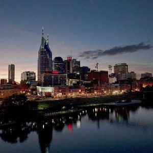 Nashville skyline at night