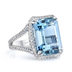 Omi Prive aquamarine ring