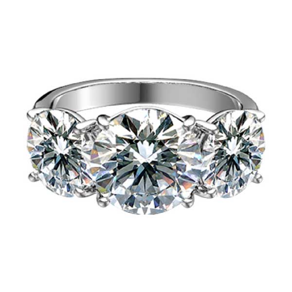 Sasha Primak three stone diamond ring