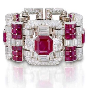 Van Cleef & Arpels ruby and diamond bracelet