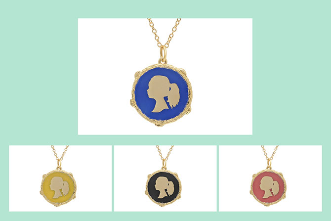 Elisabeth Bell silhouette necklaces