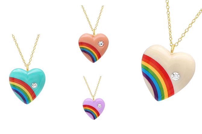 Rainbow Vintage 1980 pendants