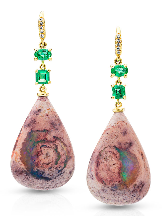 lauren k mexican fire opal earrings