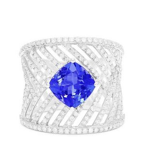 Effy diamond and tanzanite ring