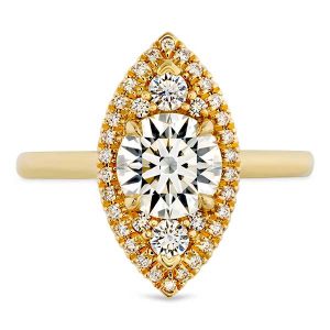 Hearts On Fire marquise engagement ring