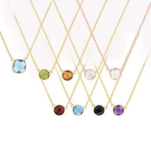 Royal Chain birthstone pendants