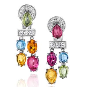 Flont vintage Bulgari gemstone earrings