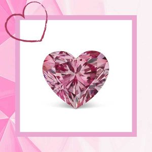 JFine Argyle heart shape pink diamond