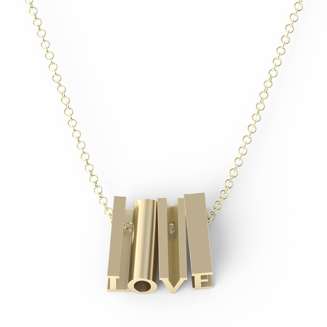 Mathematics Love necklace 