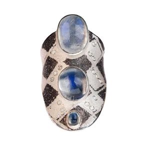 Atelier Zobel moonstone and diamond ring