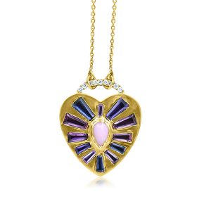 Theresa Kaz Heart Burst Necklace