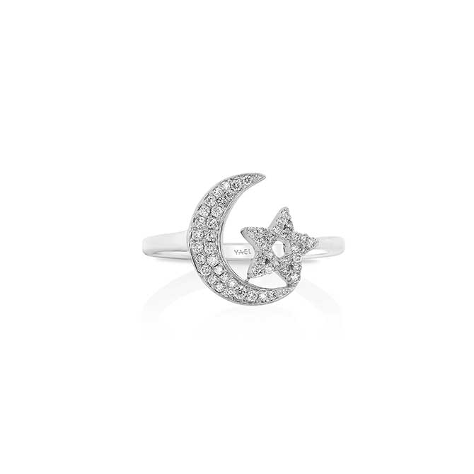 Yael Designs moon and star ring