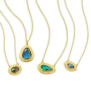 Kaali Designs opal necklaces