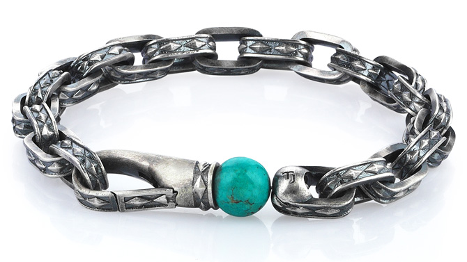 Thuja Jewels oxidized chain bracelet