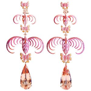 Lydia Courteille la vie en rose drop earrings