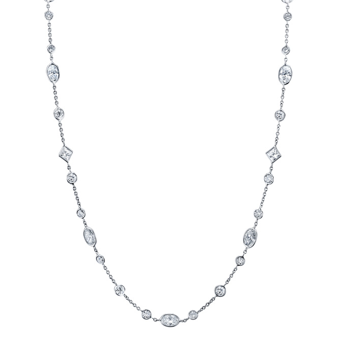 KR Diamonds chain necklace