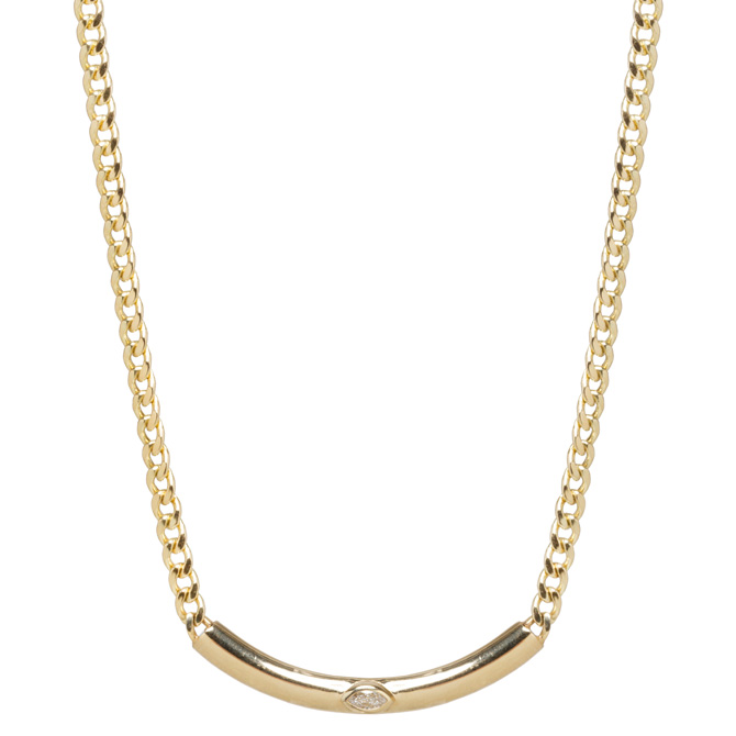 Zoe Chicco Chubby bar necklace