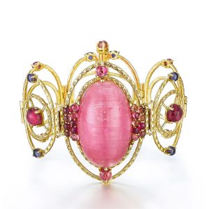 Daria de Koning siberia pink tourmaline bracelet