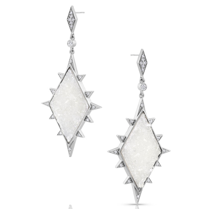 M. Spalten Ice earrings