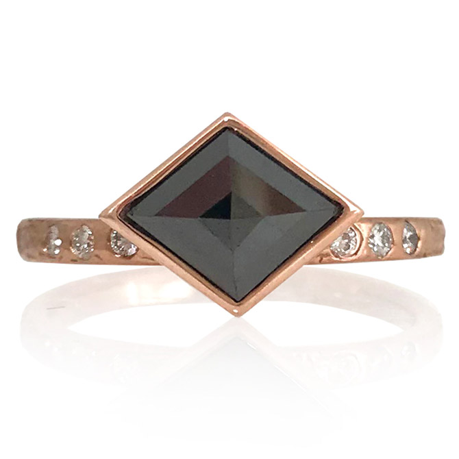 K Mita black diamond Diana ring