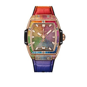 Hublot King gold rainbow watch