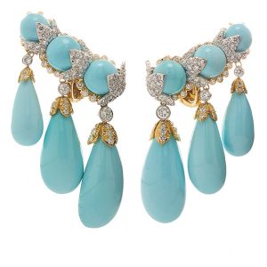 David Webb turquoise earrings