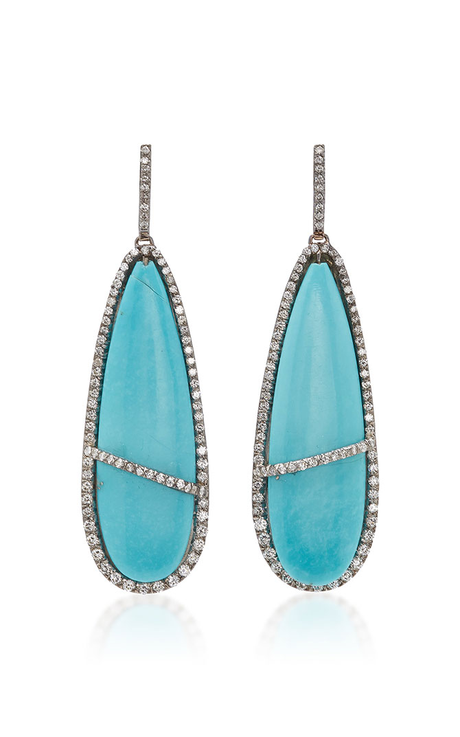 Kimberly McDonald turquoise earrings
