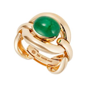 Nadine Aysoy cabochon emerald ring