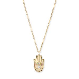 Brent Neale hamsa hand gold pendant