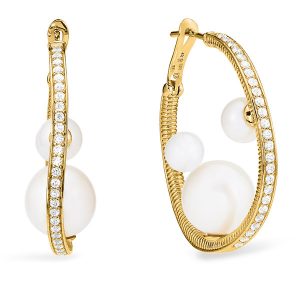 Judith Ripka Shima hoop earrings