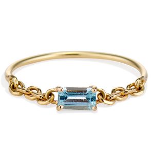 Senia blue topaz Prisma ring