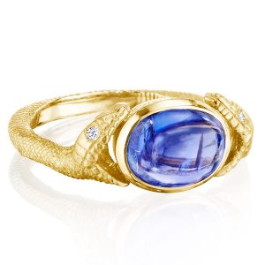 Anthony Lent tanzanite serpent ring