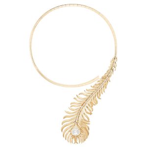 Boucheron Nature Plume de Paon question mark necklace