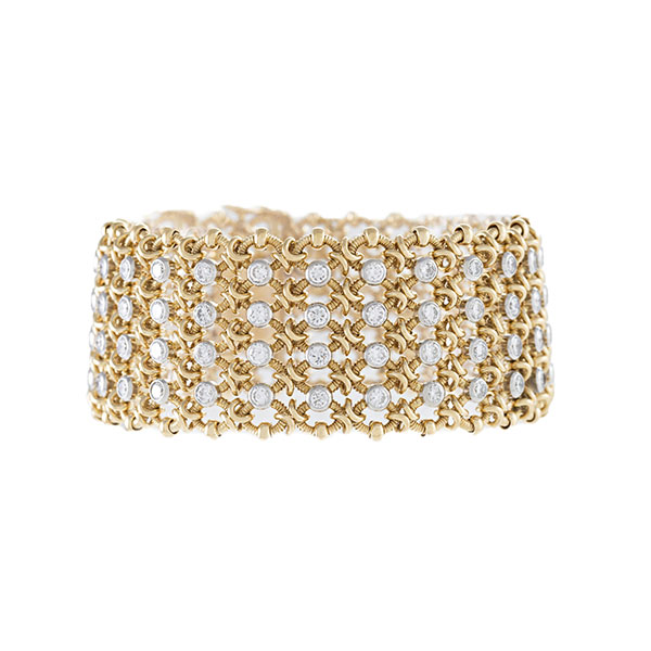 Macklowe Gallery  Gold Leaf Link Bracelet — MackloweGallery