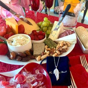 Michael Oconnor cheese plate with angel wing