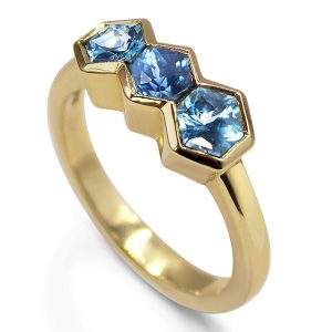 Flora Bhattachery hexagon ring