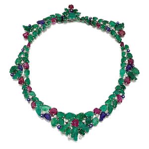 Sothebys Mountbatten emerald necklace