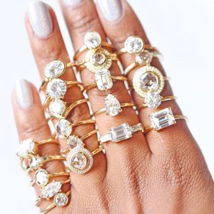 Valerie Madison handful of rings