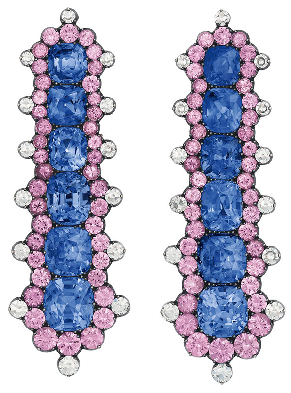 JAR sapphire earrings