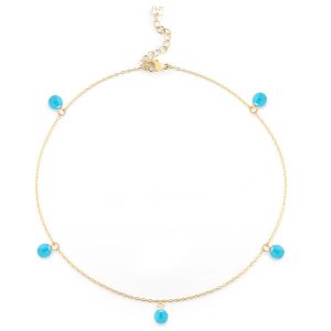 Mateo turquoise anklet