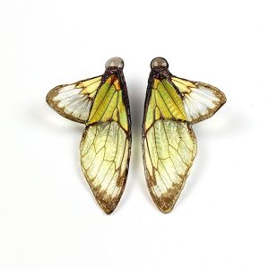 Marta Mattsson chartreuse cicada earrings